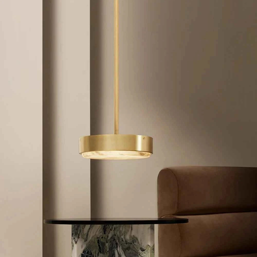 Round 20-80cm Marble Chandelier Alabaster Ceiling/Pendant Light
