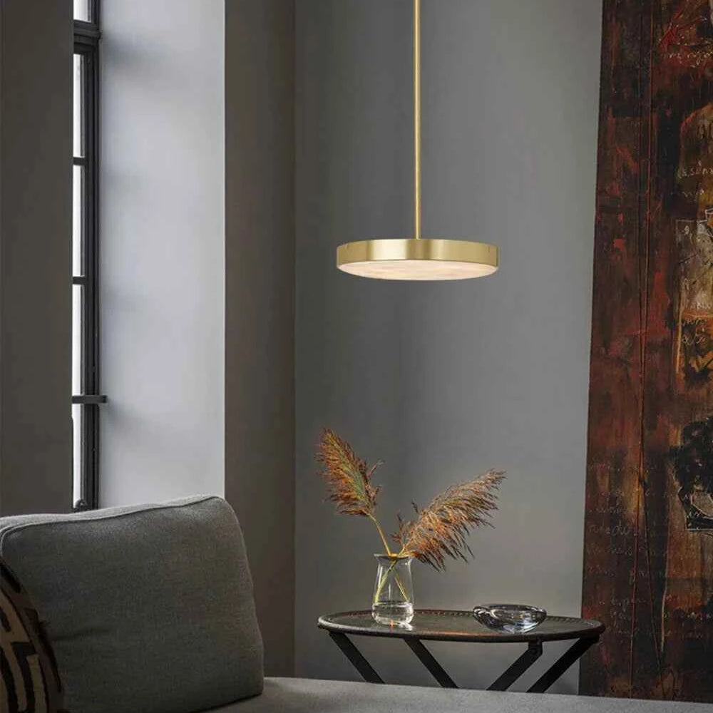 Round 20-80cm Marble Chandelier Alabaster Ceiling/Pendant Light
