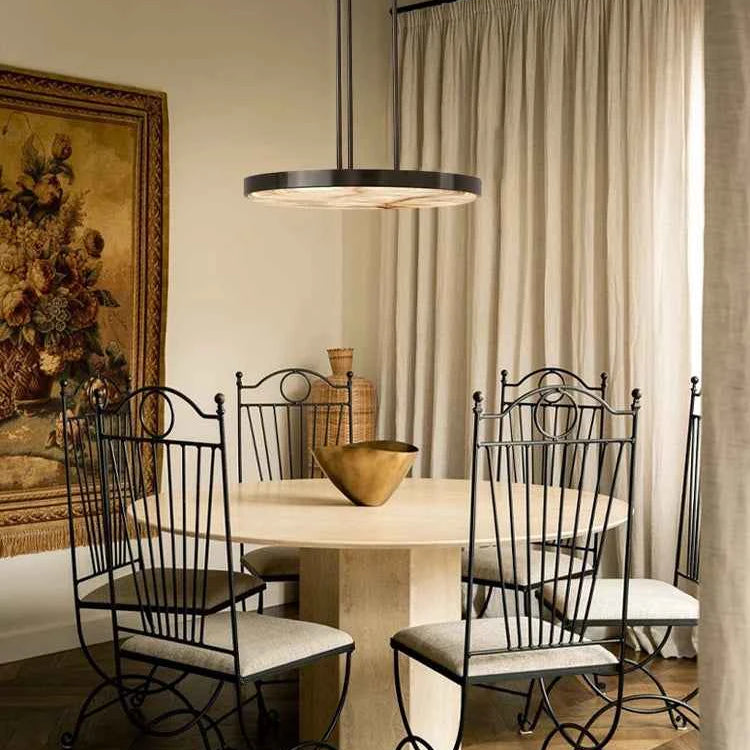 Round 20-80cm Marble Chandelier Alabaster Ceiling/Pendant Light