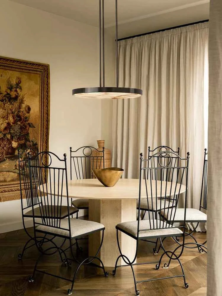 Round 20-80cm Marble Chandelier Alabaster Ceiling/Pendant Light