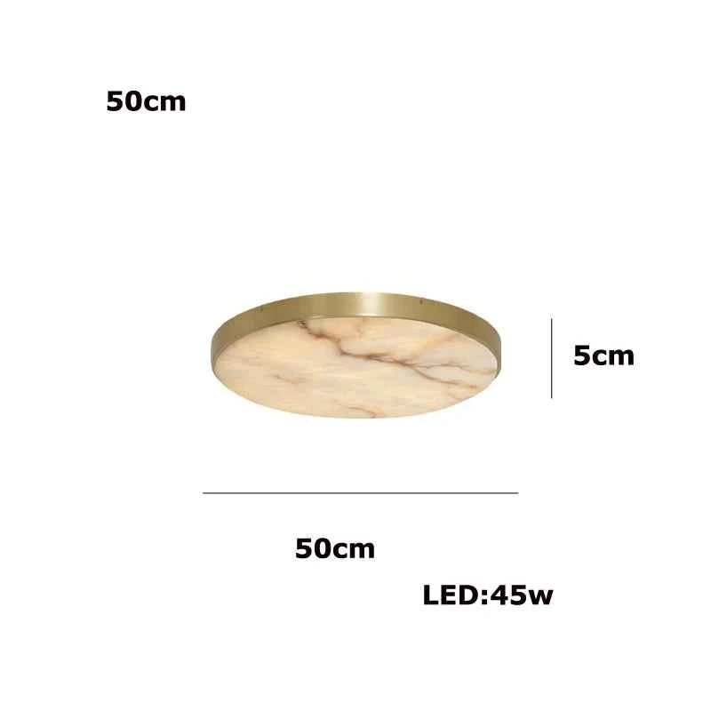 Round 20-80cm Marble Chandelier Alabaster Ceiling/Pendant Light