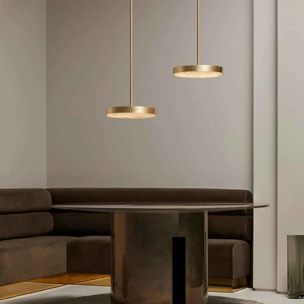 Round 20-80cm Marble Chandelier Alabaster Ceiling/Pendant Light