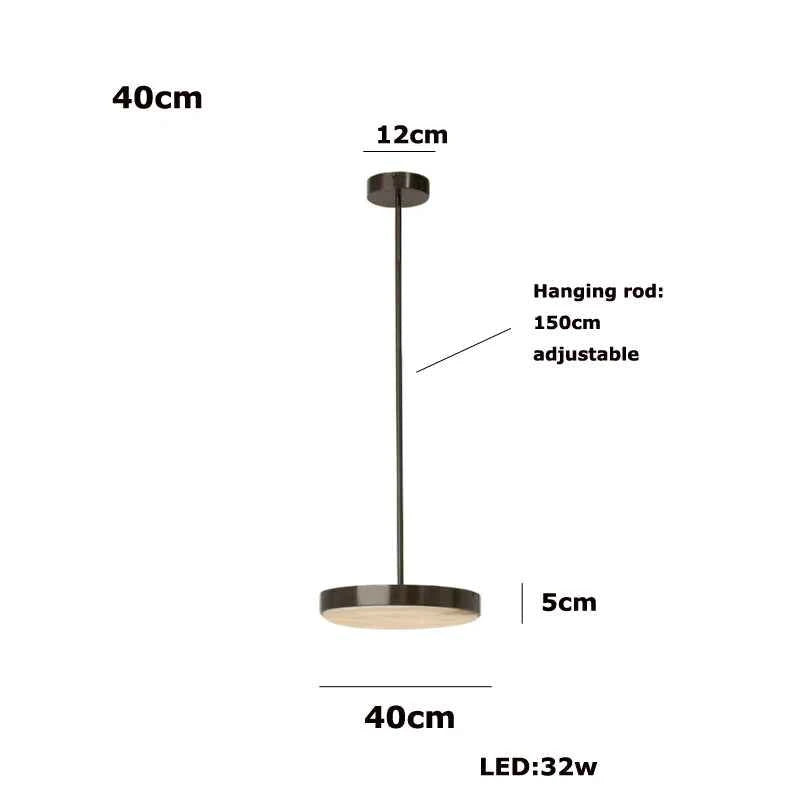 Round 20-80cm Marble Chandelier Alabaster Ceiling/Pendant Light