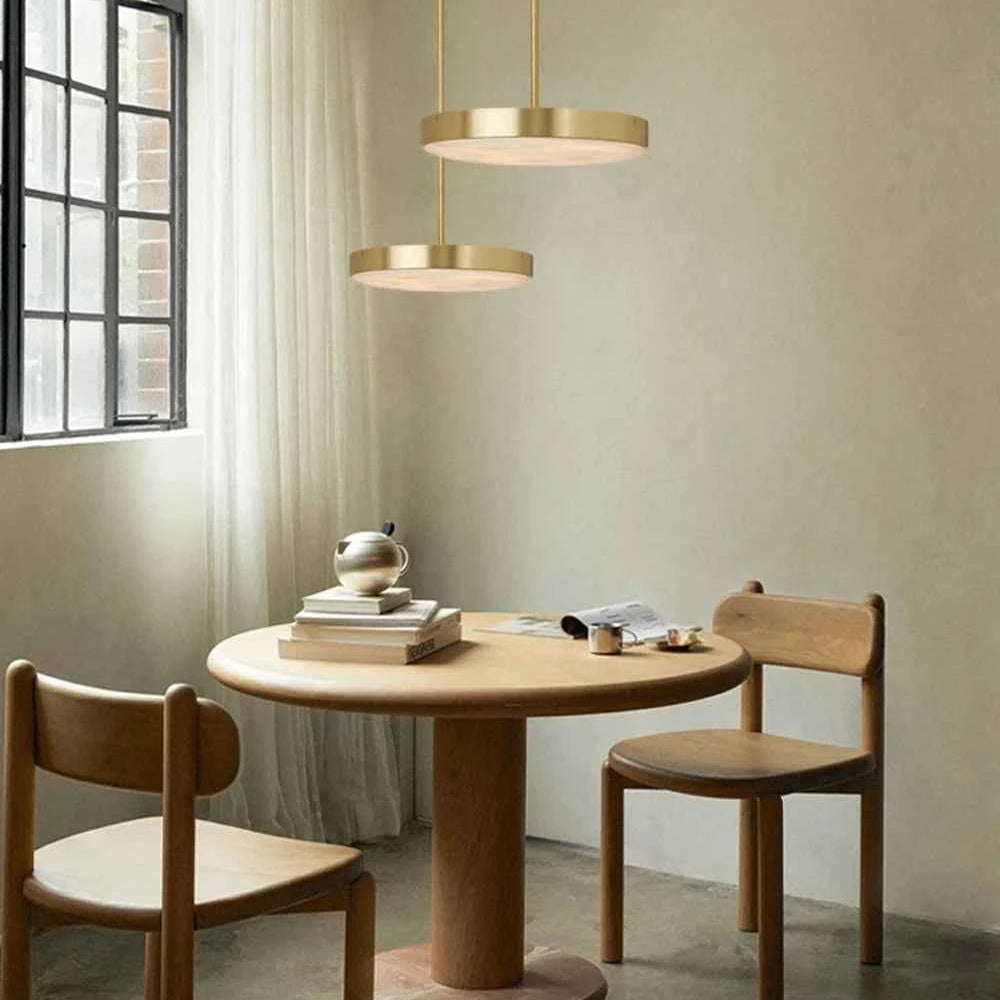 Round 20-80cm Marble Chandelier Alabaster Ceiling/Pendant Light