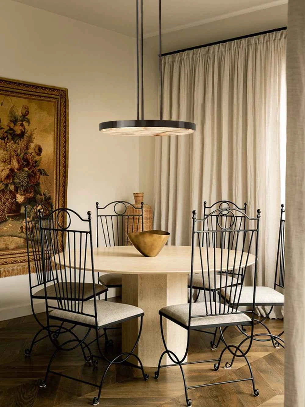 Round 20-80cm Marble Chandelier Alabaster Ceiling/Pendant Light