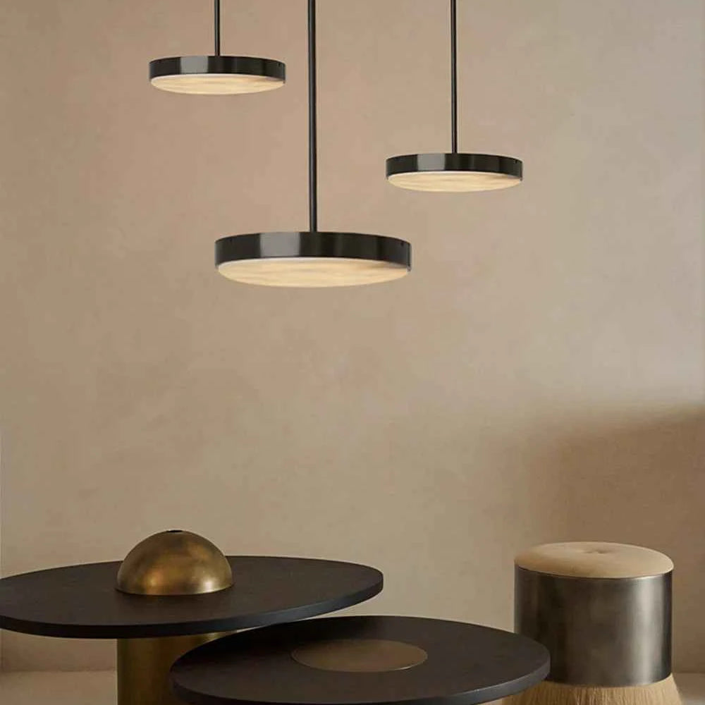 Round 20-80cm Marble Chandelier Alabaster Ceiling/Pendant Light