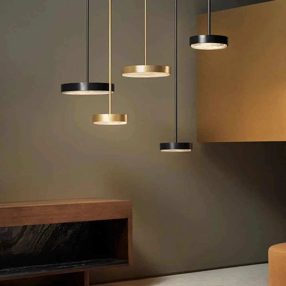 Round 20-80cm Marble Chandelier Alabaster Ceiling/Pendant Light