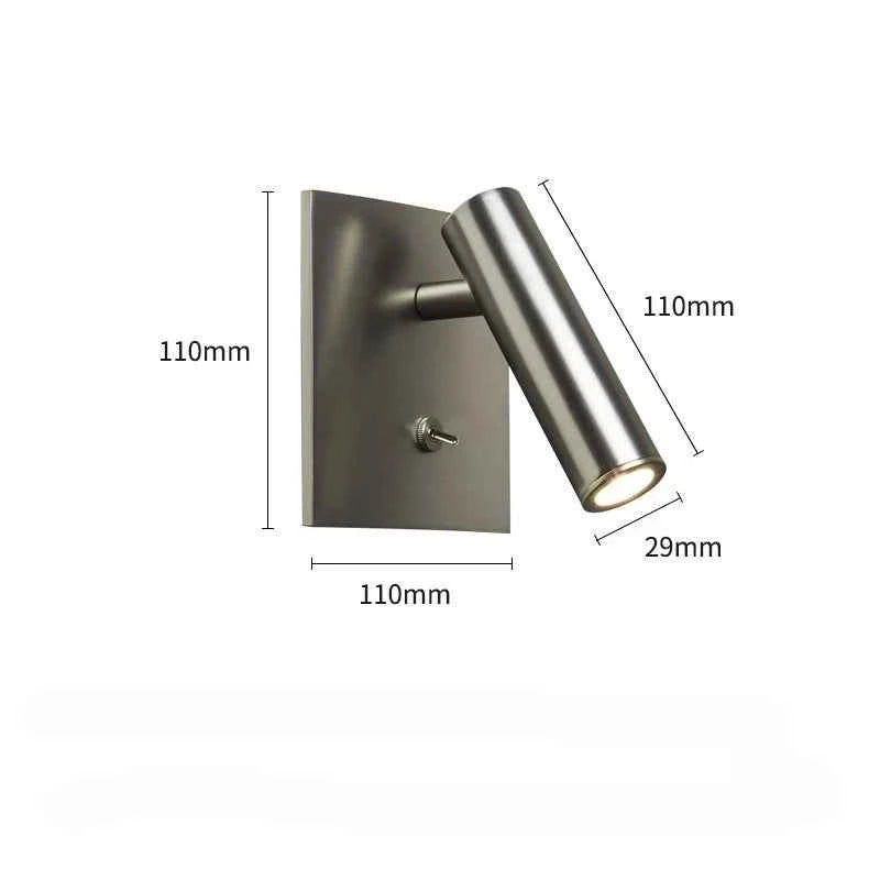 Veltrano Adjustable Spotlight Wall Sconce with Toggle Switch