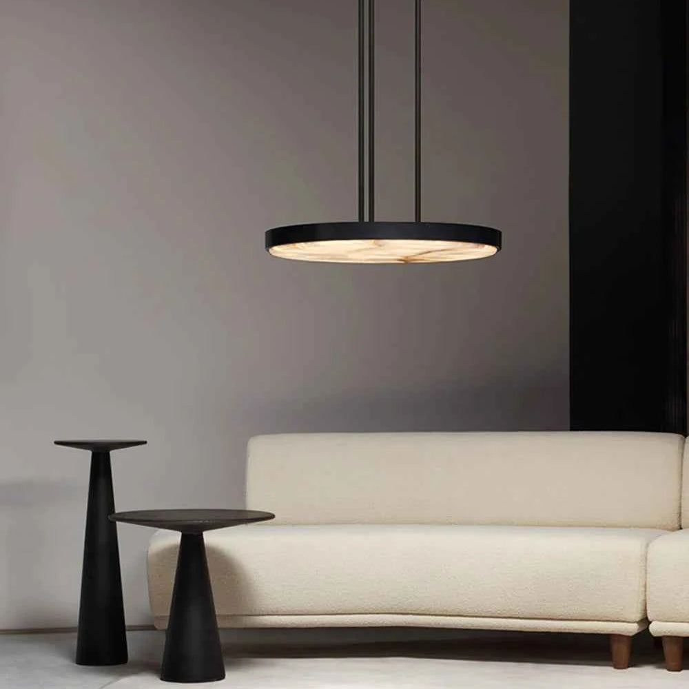 Round 20-80cm Marble Chandelier Alabaster Ceiling/Pendant Light
