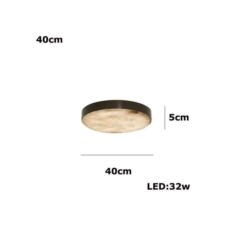Round 20-80cm Marble Chandelier Alabaster Ceiling/Pendant Light
