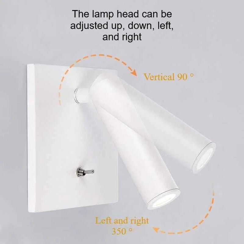 Veltrano Adjustable Spotlight Wall Sconce with Toggle Switch