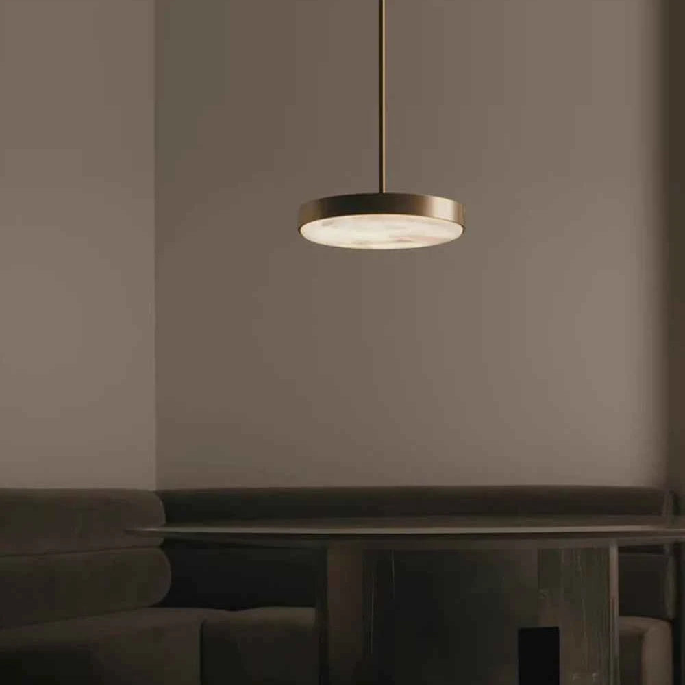 Round 20-80cm Marble Chandelier Alabaster Ceiling/Pendant Light