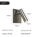 Veltrano Adjustable Spotlight Wall Sconce with Toggle Switch