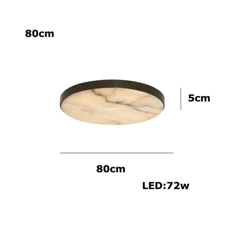 Round 20-80cm Marble Chandelier Alabaster Ceiling/Pendant Light