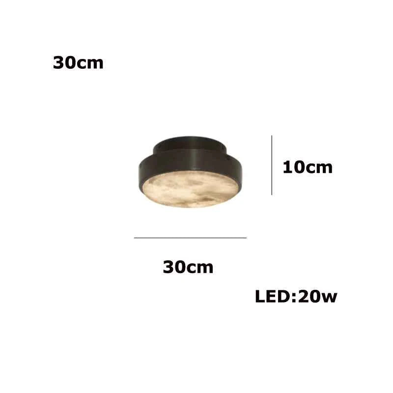 Round 20-80cm Marble Chandelier Alabaster Ceiling/Pendant Light