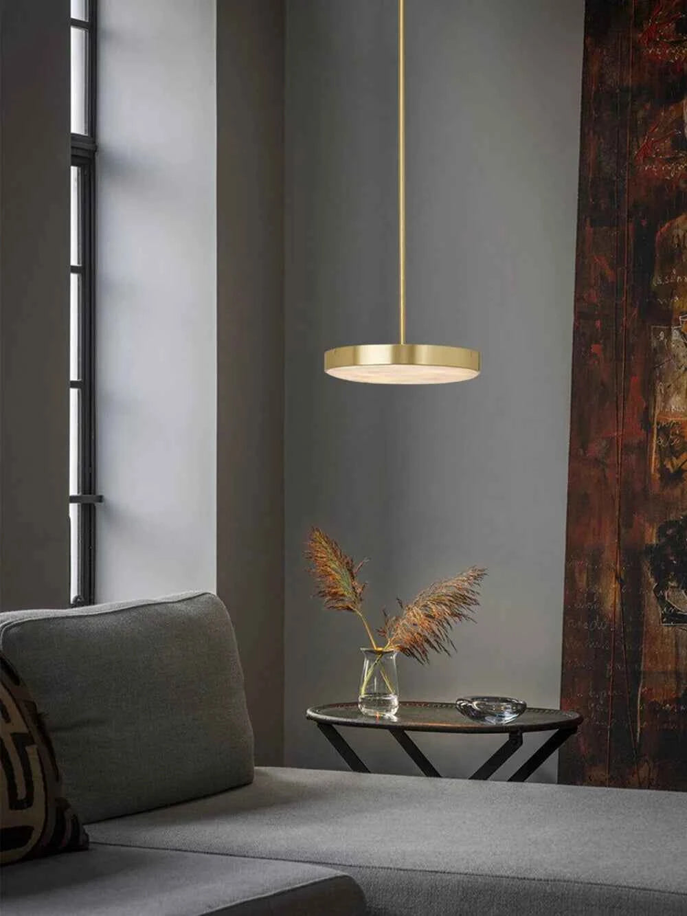 Round 20-80cm Marble Chandelier Alabaster Ceiling/Pendant Light