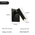 Veltrano Adjustable Spotlight Wall Sconce with Toggle Switch