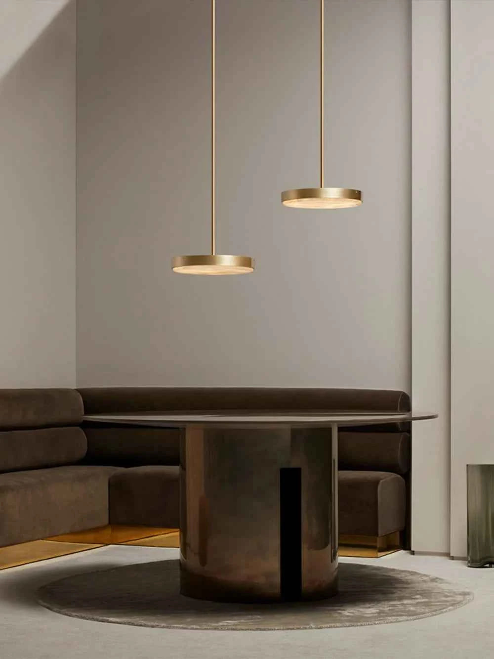 Round 20-80cm Marble Chandelier Alabaster Ceiling/Pendant Light
