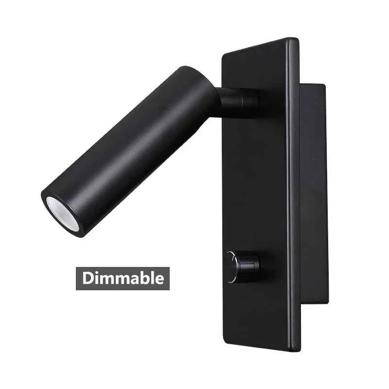 Vornelux Dimmable LED Reading Wall Sconce — Matt Black